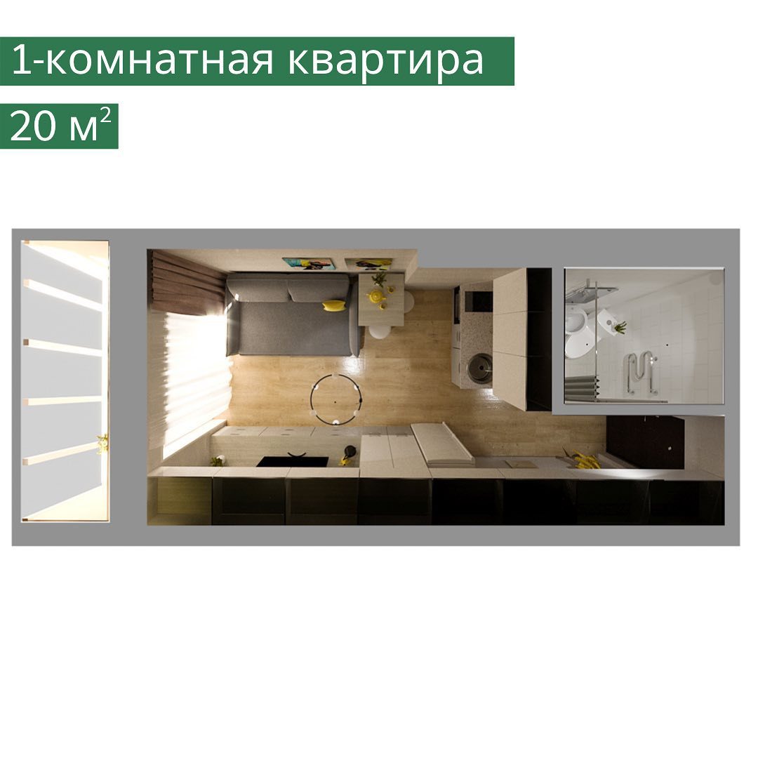 2-комн. квартира за 10 760 057 р в ЖК Изумрудный, 58,8 м2, дом №8. ID кв.-  37526810