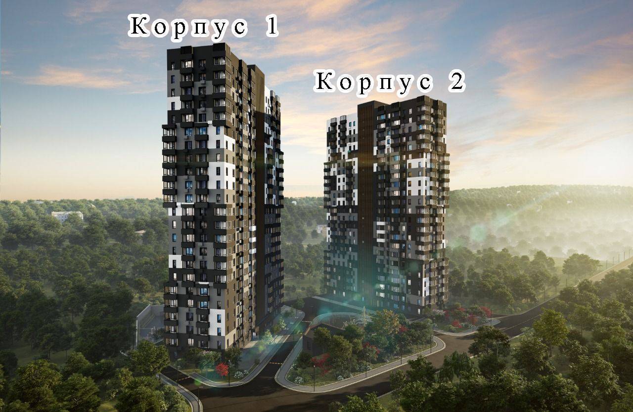 3-комн. квартира №187 в ЖК Прибрежный, 53,59 м2, дом №2. ID кв.- 16763464380