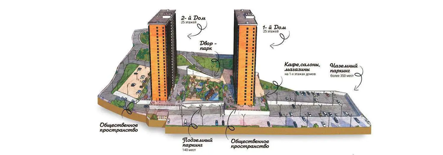 Генплан дома №1 для кв. №285,
                         1-комн
                         кв 40,58 м2, за
                         7 420 987 ₽